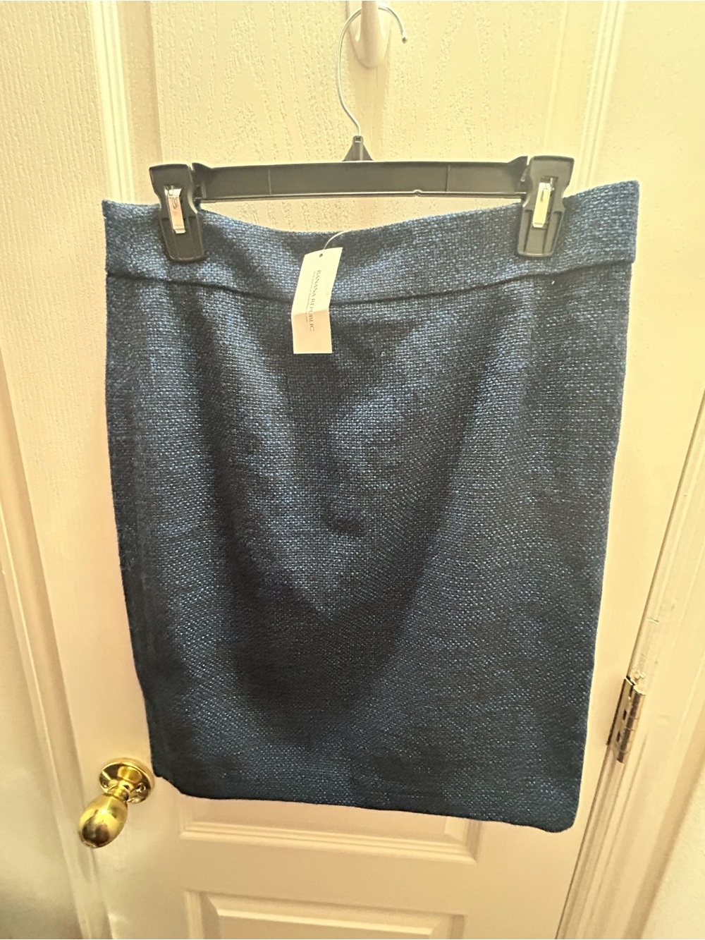 NWT Banana Republic Navy Textured Pencil Skirt Size 10 Tweed NWT